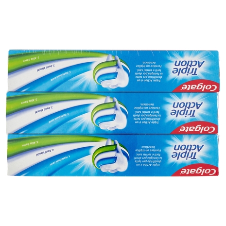 Colgate dentifricio Triple Action protezione carie 4x75 ml